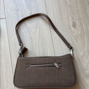 Brandy Melville Brown Plaid Women's Handbag
